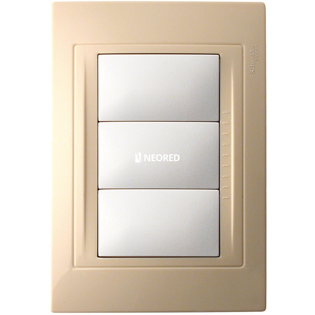 Frente de 3 Módulos Marfil - Línea Base