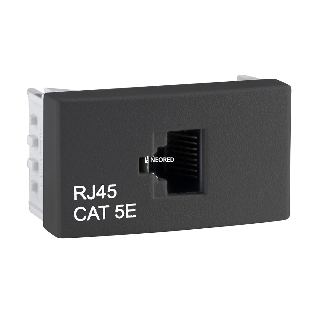 Dis-Toma Computacion p/Reds RJ45 CAT.5E Gris