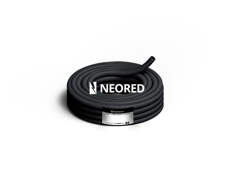 Tubo Corrugado Pesado por 25m (rollo-precio x metro) de ø22mm