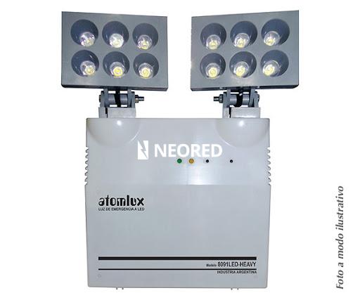 Dis- Luz de emergencia industrial equipos con 2 faros 90 W LED c/batería Aut. 3.5 Hs.