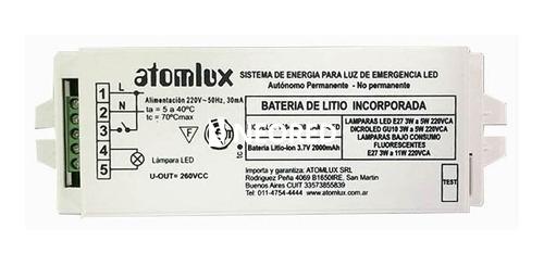 Sistema Aut. para Paneles Led´s con Driver externo de 3W a 55W 60VCC   Batería Litio Ion Incorporada (interna) - Encendido permanente / No permanente