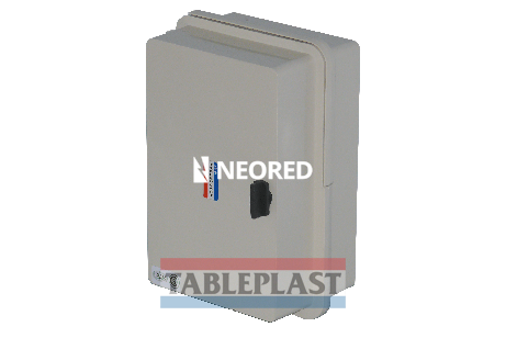 GABINETE CON CHASIS METÁLICO COLOR BEIGE - IP65 IK10 DE 208X285X125MM