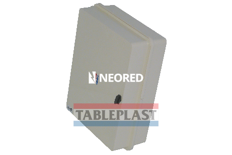 GABINETE CON CHASIS METÁLICO COLOR BEIGE - IP65 IK10 DE 380X464X154MM