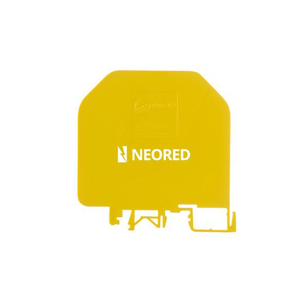 Separador 76x77mm. espesor de 2,5mm. color amarillo. SE3