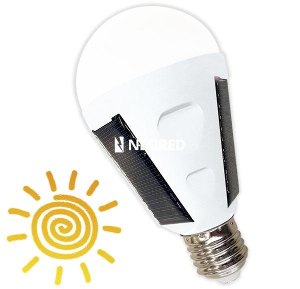 LAMPARA A LED AUTONOMA SOLAR 10W LUZ DIA