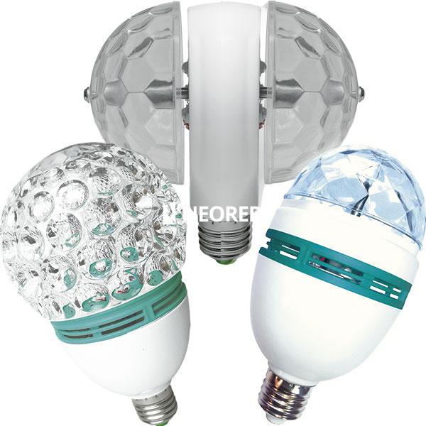 LAMPARA LED ESPECIAL TBCIN PARTY GIRATORIA MULTICOLOR 3W 160º RGB