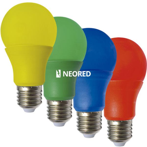 LAMPARA A LED BULBO 5W  270º COLOR AMARILLO