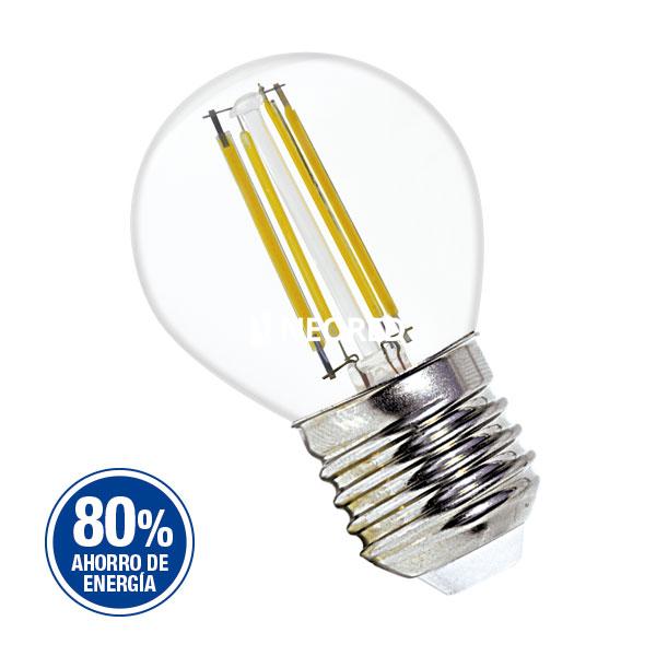 LAMPARA A LED CON FILAMENTO GOTA 4W LUZ CALIDA