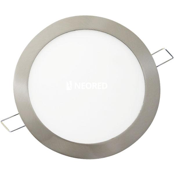 LUMINARIA A LED CIRCULAR DE EMBUTIR 8W LUZ DIA PLATIL