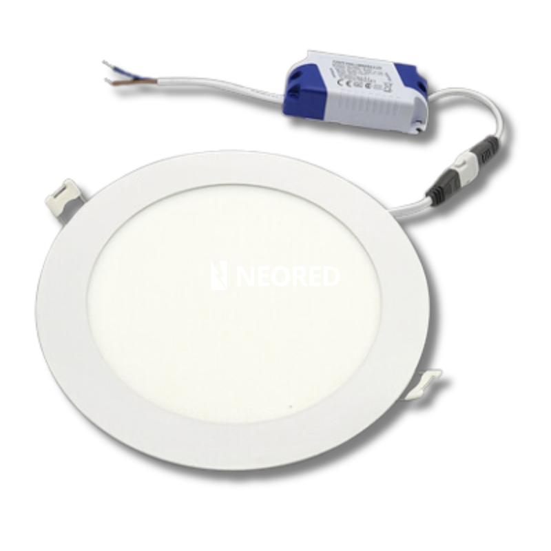 LUMINARIA DE EMBUTIR A LED TBCIN CIRCULAR BLANCA 12W LUZ CALIDA