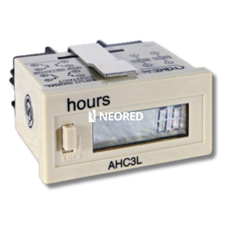 HOROMETRO DIGITAL TBCIN PARA PANEL
CON RESETEO EXTERNO Y MANUAL CON ALIMENTACIÓN EXTERNA 220VA