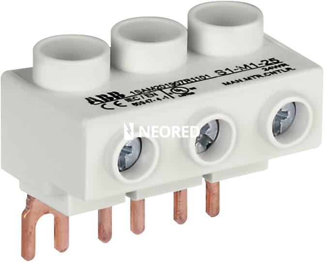 Borne de alimentación principal hasta 100A para MS116/132 (corto)