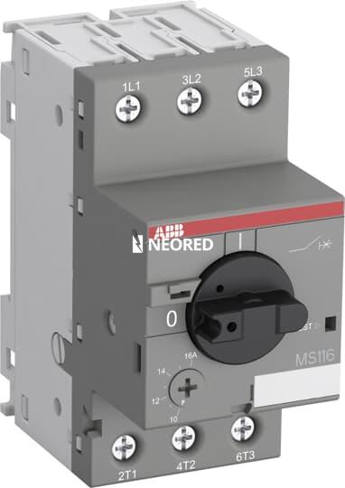 Guardamotor tripolar regulación reg 0,16 ... 0,25 A Ics 50 kA