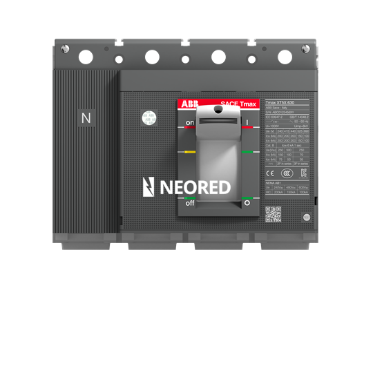 Parte interruptiva Tmax XT5N tetrapolar In = 400A 36KA  ejecución fija