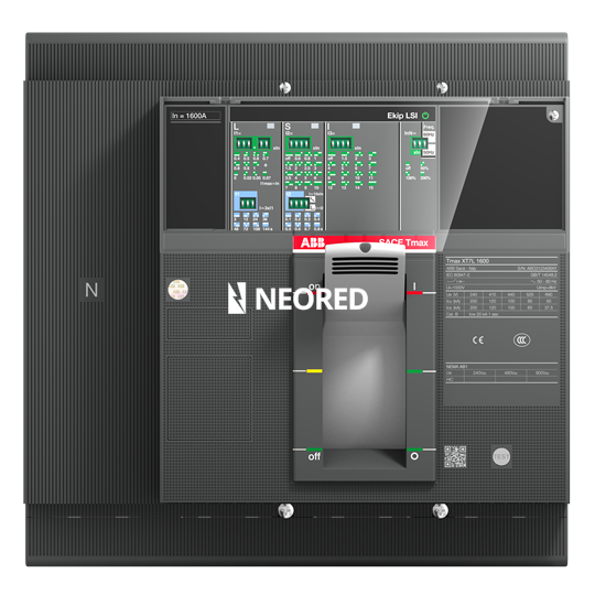 Interruptor Tmax XT tetrapolar In = 1000A - Icu = 50kA, Ics = 100% Icu @ 380VCA (no motorizable)