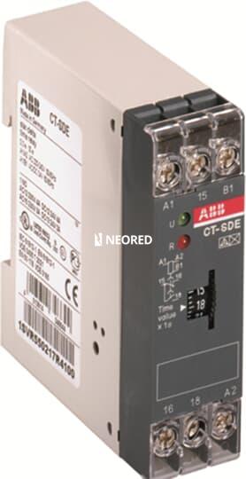 Dis-Timer Arranque estrella - triángulo retardo a la conexión con tiempo de transición fijo, 1NA/1NC, 2 leds 0,3 - 30 s 24 Vca / Vcc, 220 - 240 Vca