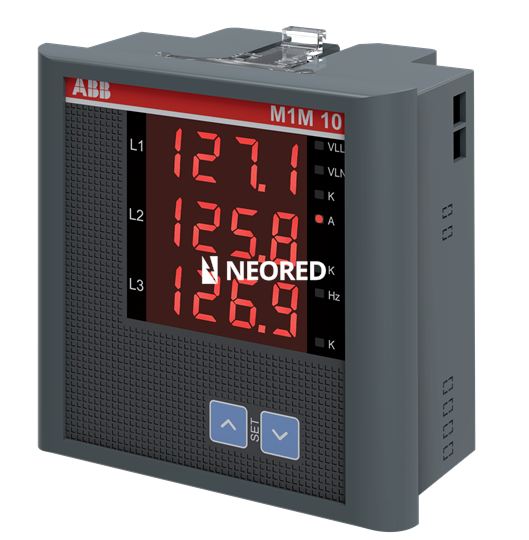 Panel Multivariable 96x96 con display - Tensión, Corriente, Frecuencia - Contador de Horas - sin comunicación -, Alim : 80/300VAC/DC