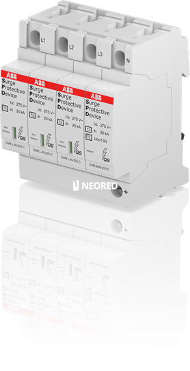 Descargador Tipo 2 - 40kA Trifasico Uf=275V Enchufable