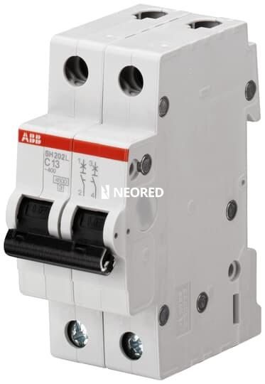 Interruptor termomagnético bipolar  In 4A Icn = 4,5kA @ IEC60898 Curva C