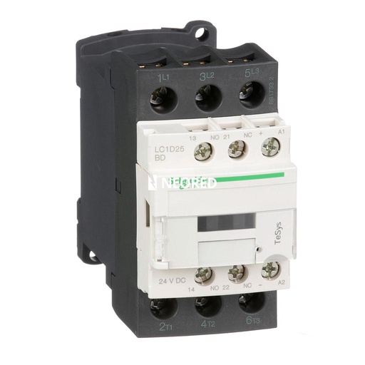 [SCHLC1D25BD] Contactor Tripolar (1na+1nc) TeSys D 25A 24 Vcc 