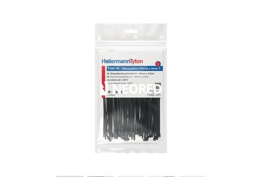 [HEL111-02222] Precintos 150 x 3,6 mm Hellerman Tyton Negro - ALT 2 T30R HS NE