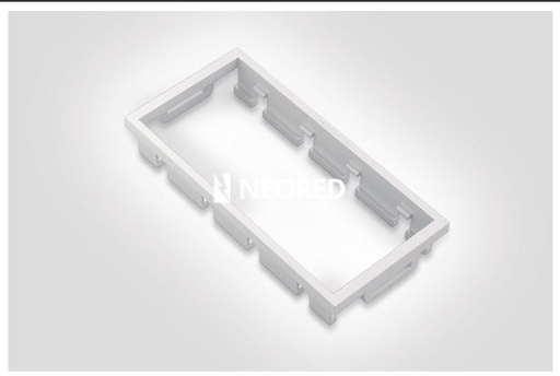 [HEL854-39355] Marco adaptador para Cambre FPPBCB Hellerman Tyton Blanco