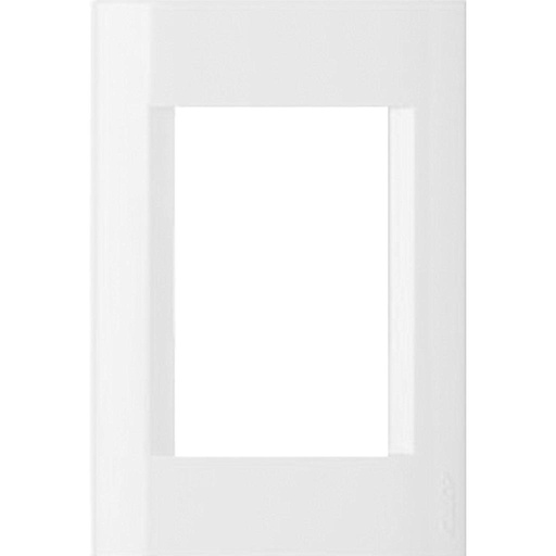 [KALKD40710] Tapa civil 3 modulos Kalop blanco