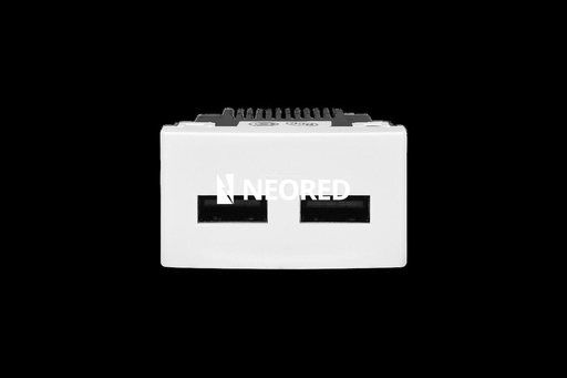 [KALKS40490] Modulo USB doble Kalop blanco