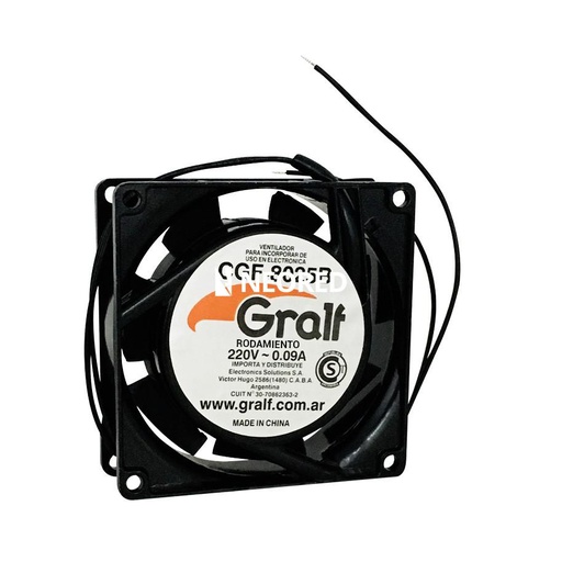 [GRACGF-8025B] TURBINA DC MEDIDAS: 80X80X25MM
PULGADAS: 3
TIPO: RULEMAN
ALIMENTACION:  220V-0.12A
RPM: 2200
FLUJO: 16