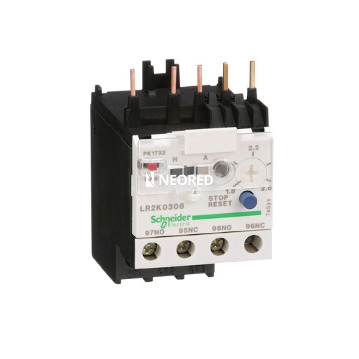 [SCHLR2K0308] Rele Termico para Contactor de 1.8 a 2.6 A-Linea TeSys K