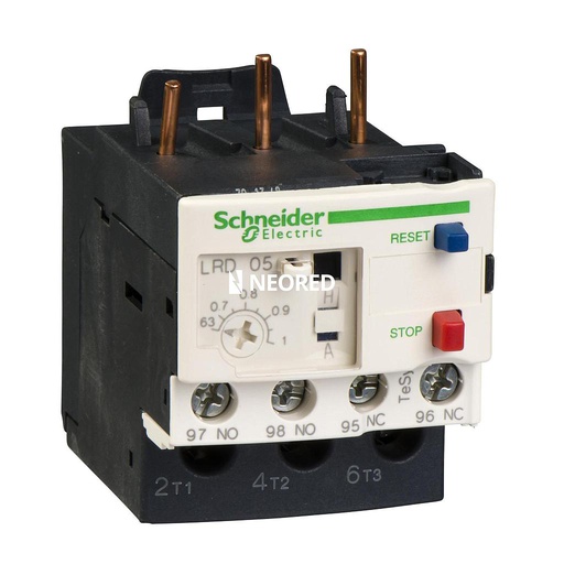 [SCHLRD05] Relé Térmico para Contactor de 0,63 a 1 A-Línea TeSys D