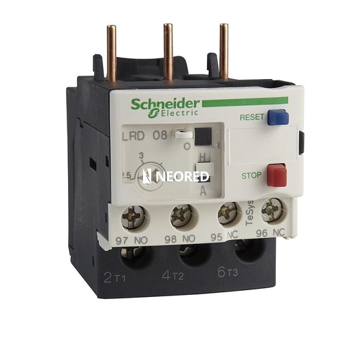 [SCHLRD08] Relé Térmico para Contactor de 2,5 a 4 A-Línea TeSys D