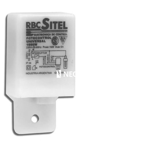 [RBC0103] FOTOCONTROL RECTANGULAR UNIVERSAL 100 W LED (1000W INCANDESCENTE)