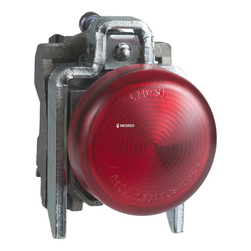 [SCHXB4BVM4] Piloto luminoso, metálico , Rojo, led 230VAC