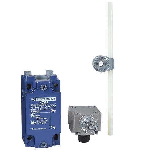 [SCHXCKJ10559] Dis-Interruptor de Posición Metal Clásico, Varilla Redonda Plástica Regulable  Ø 6mm, 1NA+1NC