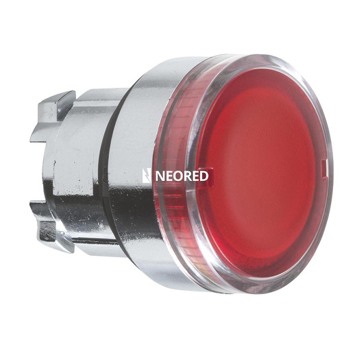 [SCHZB4BW34] XB4 - Cabezal pulsadoro luminoso, sin lámpara, BA9s, rojo