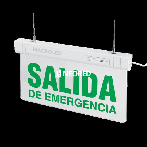 [CORCSL-EMERGENCIA] Cartel luminoso SALIDA DE EMERGENCIA Macroled 