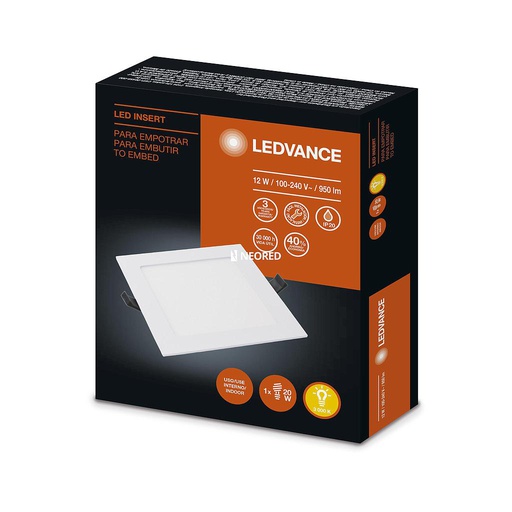 [LED7014187] LEDVANCE INSERT 12W/830 CUADRADO G2