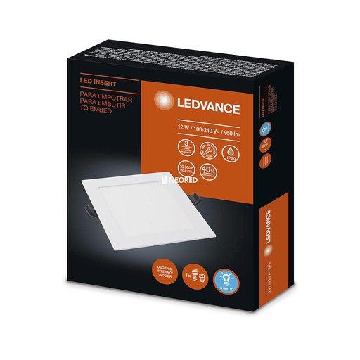 [LED7014189] LEDVANCE INSERT 12W/865 CUADRADO G2