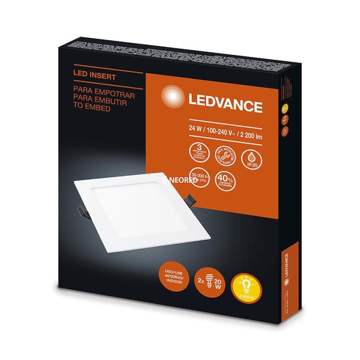 [LED7014199] LEDVANCE INSERT 24W/830 CUADRADO G2