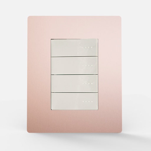 [CAM4866] TAPA SERIE ARTE COBRE MATE C/DIST.BLANCO