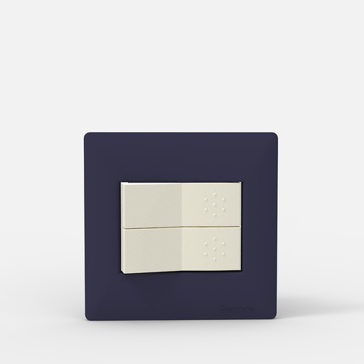 [CAM4242] TAPA MIGNON 2 MODULOS SIGLO XXII AZUL