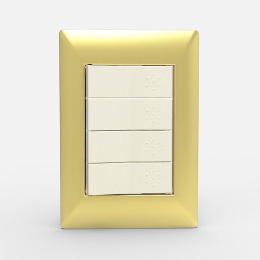 [CAM4804] TAPA 4 MODULOS SIGLO XXII ORO