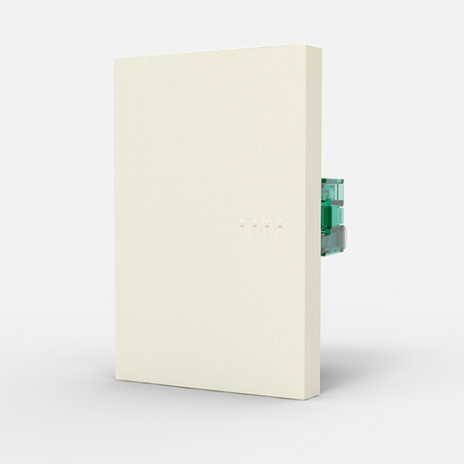 [CAM6040] MODULO PUNTO, TECLA CUADRUPLE, BAUHAUS - BLANCA