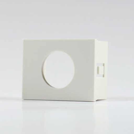 [CAM6921] CAJA DE ALOJE PARA OJO DE BUEY DIAM.22.5MM. - BLANCA