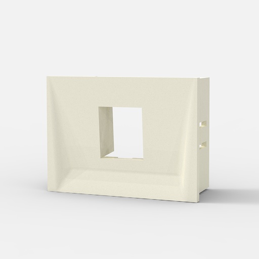 [CAM6930] CAJA DE ALOJE PARA MOD.RJ45 Y RJ11 - BLANCA