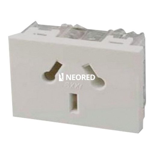 [CAM7651] MOD.TOMA SCHUKO C/PROT. P/ENERGIA ESTABILIZADA - ROJOS