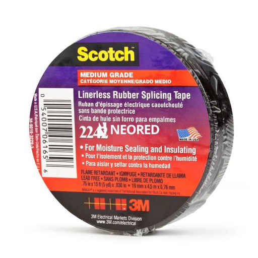 [MMM52543] Cinta sin liner de baja tensión 2242, 3M™ Scotch™, 19 mm x 5 m