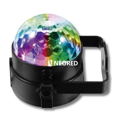 [TBCD-S3FT] LAMPARA LED ESPECIAL TBCIN PARTY MINI BOLA DISCO RGB 3W - AUDIORITMICA