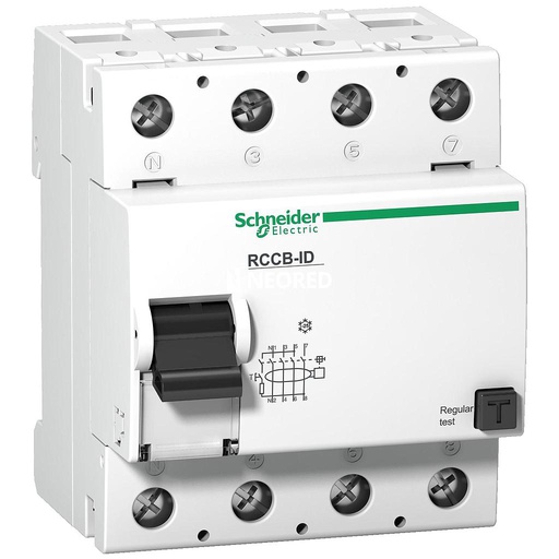 [SCH16905] Interruptor de Protección Diferencial Acti9 iID 4P 125A 400-415Vca 30mA Clase AC